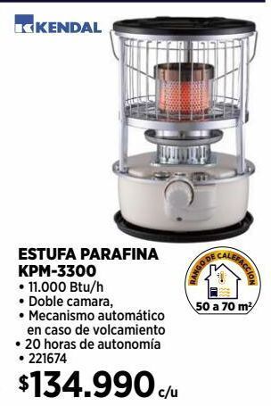 Construmart Estufa parafina kendal oferta
