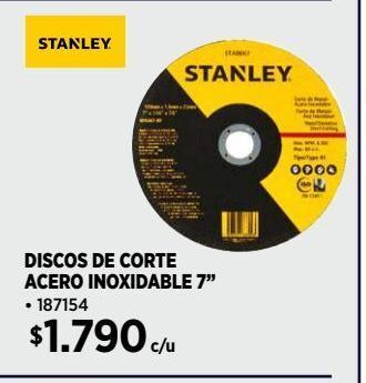 Construmart Discos de corte stanley oferta