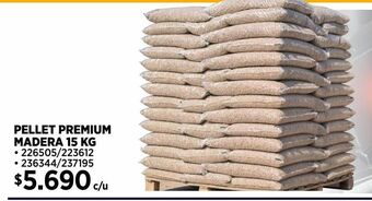 Construmart Pellet premium madera 15kg oferta
