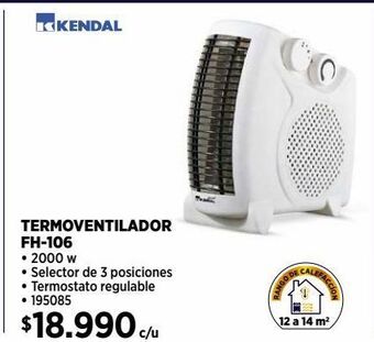 Construmart Termoventilador kendal oferta