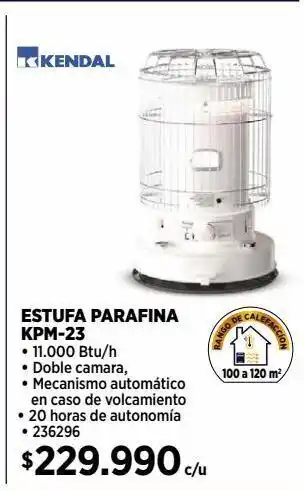 Construmart Estufa parafina kendal oferta