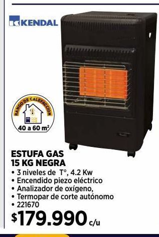 Construmart Estufa a gas kendal oferta