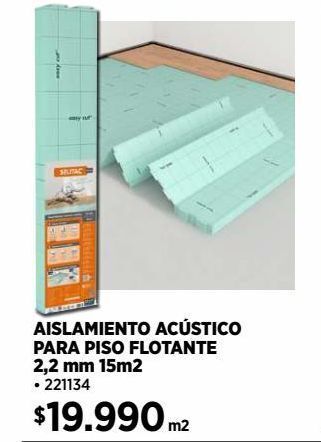 Construmart Aislamiento acústico para piso flotante oferta