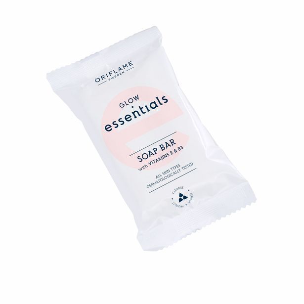 Oriflame Jabón en barra aclarador con vitaminas e & b3 glow essentials oferta