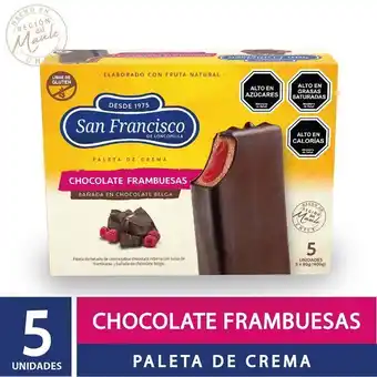 Jumbo Pack paleta helado chocolate frambuesa 5 un. 80 g c/u oferta