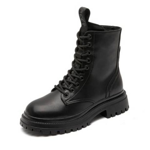 Linio Botas de cuero para mujer estilo martin planas y cómodas. oferta