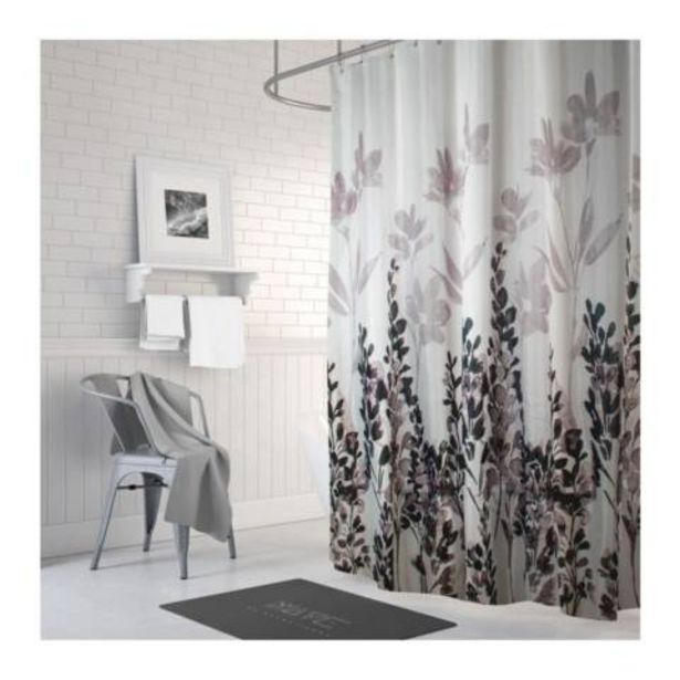 Linio Cortina baño tela acuarela 180x180cm palermo oferta