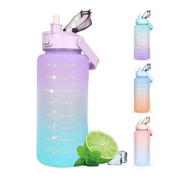 Linio Botella termo de agua motivacional 2 litros con medida oferta
