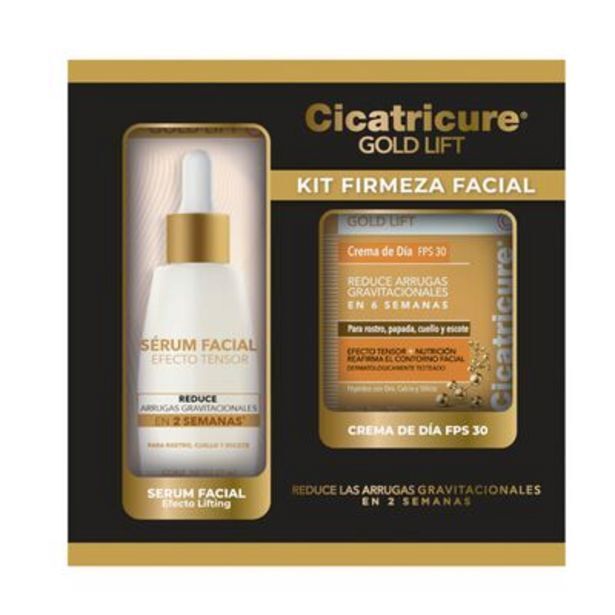 La Polar Pack gold lift 1 crema día + 1 serum antimanchas cicatricure oferta