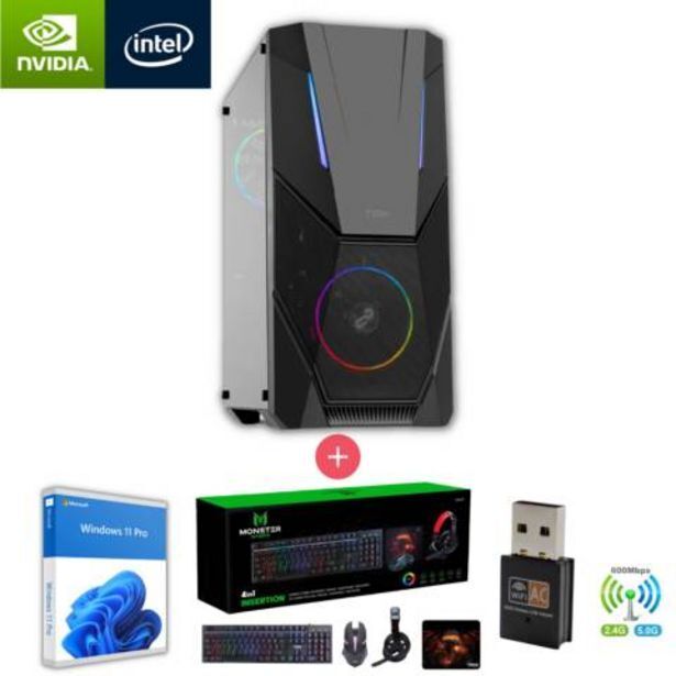 Linio Pc gamer intel i3 10100f - 16gb ram - gtx 1650 - 1tb ssd - wifi - nox oferta