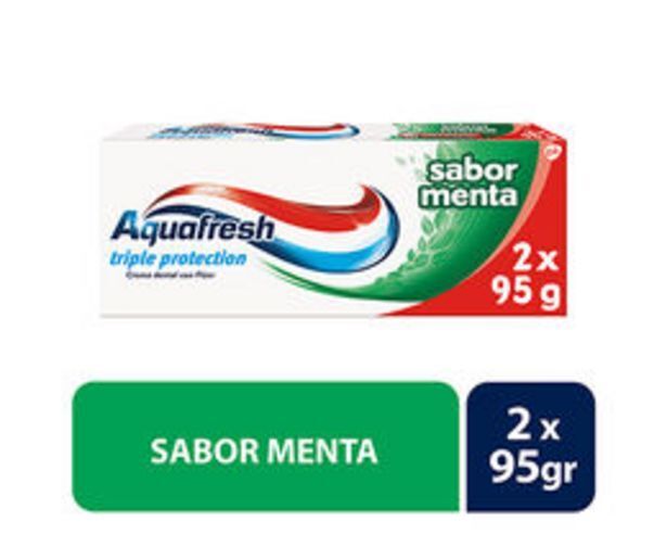 Salcobrand Aquafresh pack sabor menta 95x2 oferta