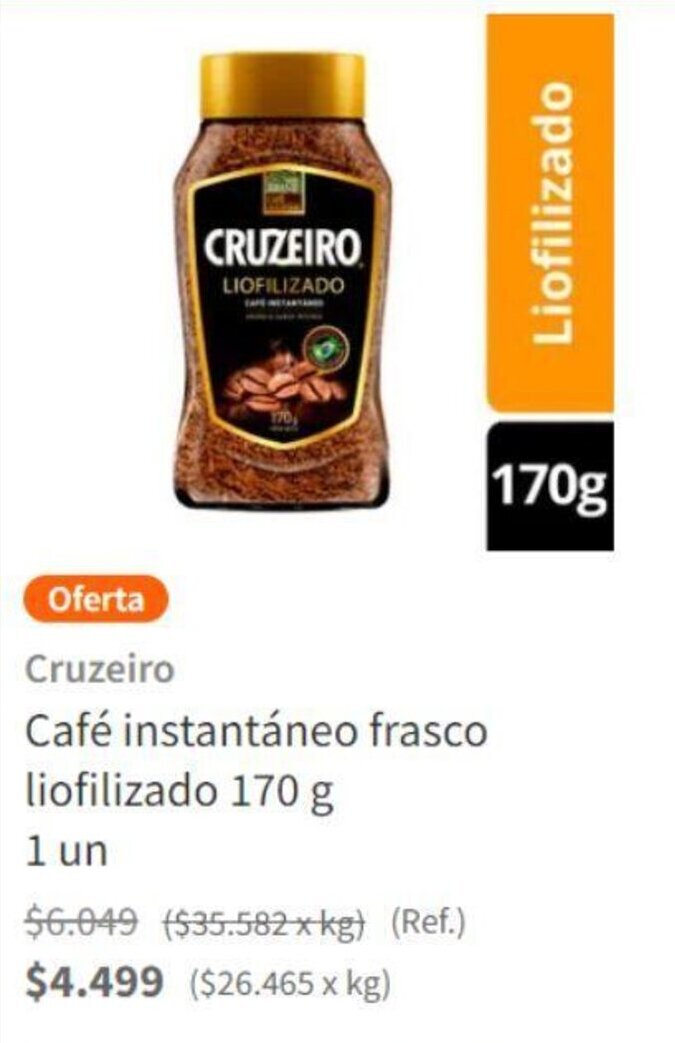 Santa Isabel Café instantáneo frasco liofilizado 170 g oferta
