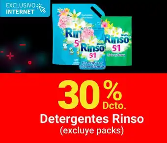 Santa Isabel Detergentes Rinso (excluye packs) oferta