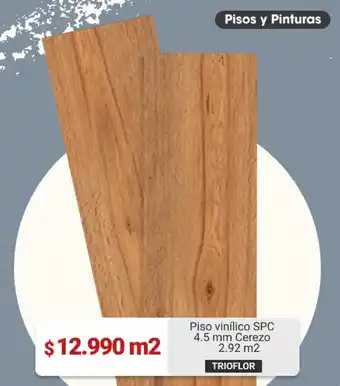 Easy Piso vinílico SPC 4.5 mm Cerezo 2.92 m2 TRIOFLOR oferta