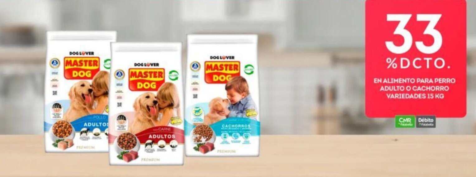 Tottus EN ALIMENTO PARA PERRO ADULTO O CACHORRO VARIEDADES 15 KG oferta