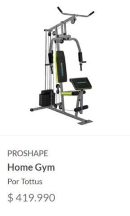Tottus PROSHAPE Home Gym oferta