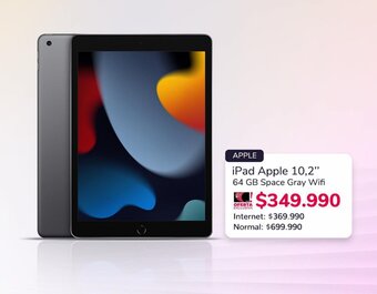 Abc iPad Apple 10,2" 64 GB Space Gray Wifi oferta
