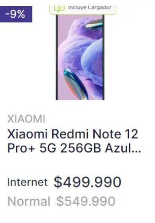 Abcdin Xiaomi Redmi Note 12 Pro+ 5G 256GB Azul... oferta