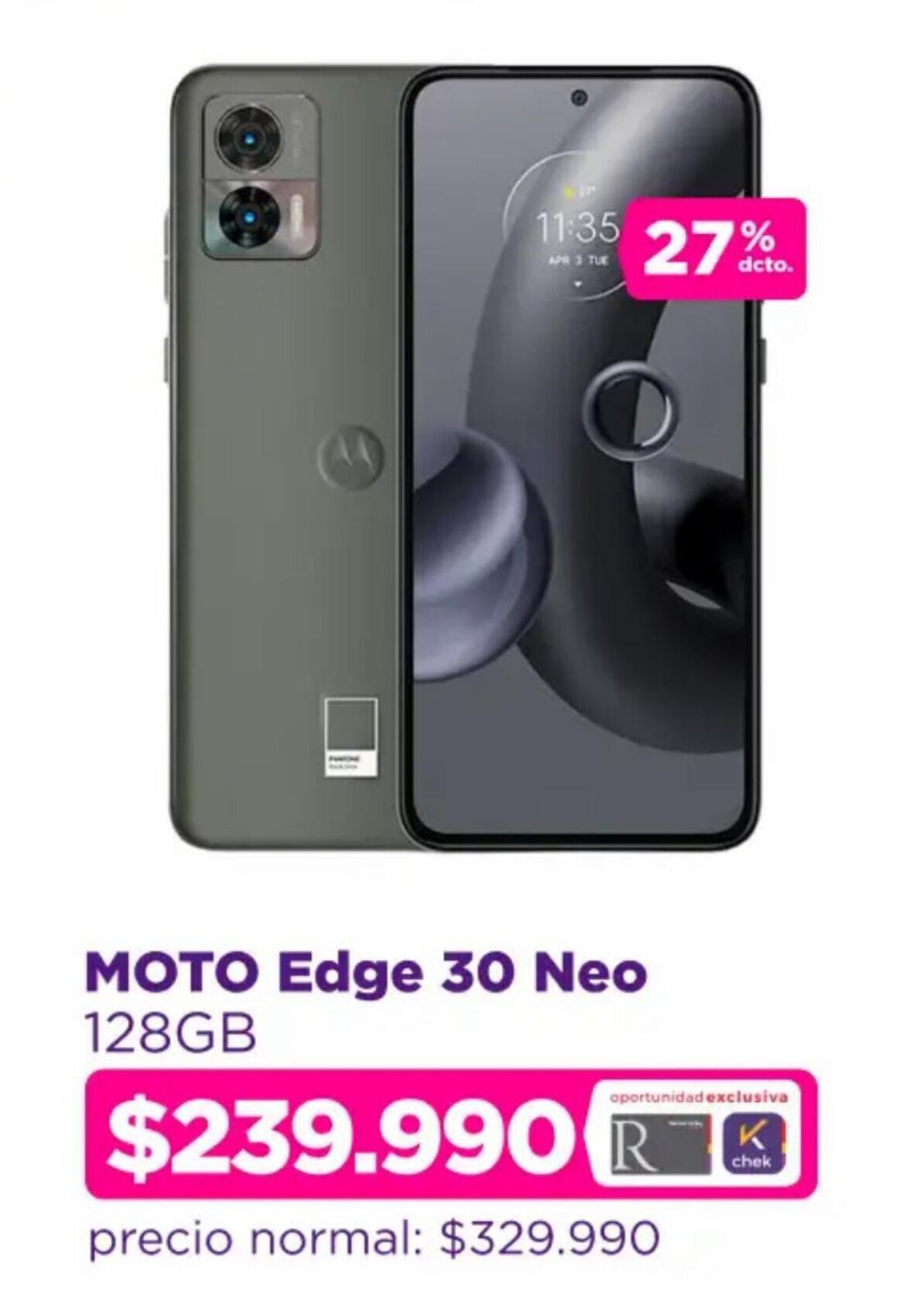 Ripley MOTO Edge 30 Neo 128GB oferta