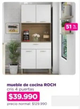 Ripley mueble de cocina ROCH cris 4 puertas oferta