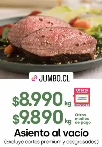Jumbo Asiento al vacío (Excluye cortes premium y desgrasados) oferta