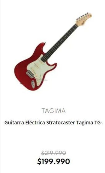 Casa Royal Guitarra Eléctrica Stratocaster Tagima TG- oferta