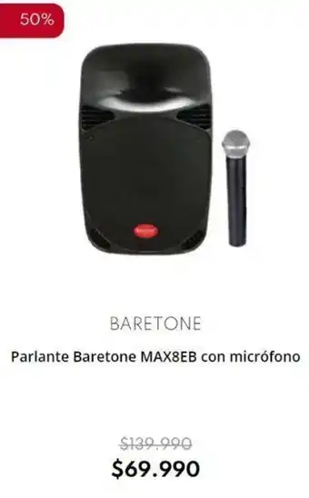 Casa Royal Parlante Baretone MAX8EB con micrófono oferta