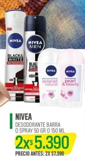 Cruz Verde NIVEA DESODORANTE BARRA O SPRAY 50 GR 0 150 ML x 2 oferta