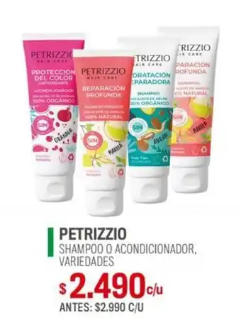 Cruz Verde PETRIZZIO SHAMPOO O ACONDICIONADOR, VARIEDADES oferta