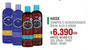 Cruz Verde HASK SHAMPOO O ACONDICIONADOR 355 ML BLUE O ARGÁN oferta