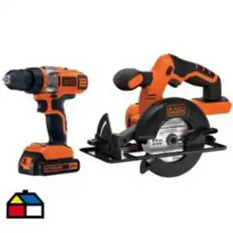 Linio Taladro atornillador inalámbrico 10mm 20v+sierra circular 20v+1batería oferta