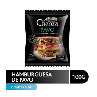 Supermercado El Trébol Hamburguesa pavo la crianza 100 gr oferta