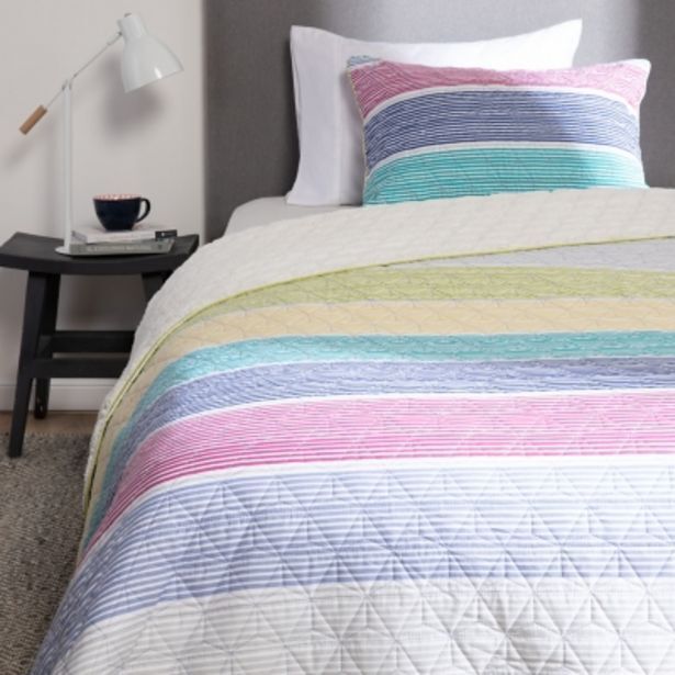 Falabella Cubrecama quilt chiporro + funda de almohada freddo sherpa oferta