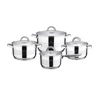 Falabella Set de bateria 8 piezas linea gourmet acero induccion oferta