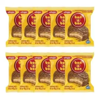 Falabella Pack x 10 alfajor bon o bon chocolate 40g oferta
