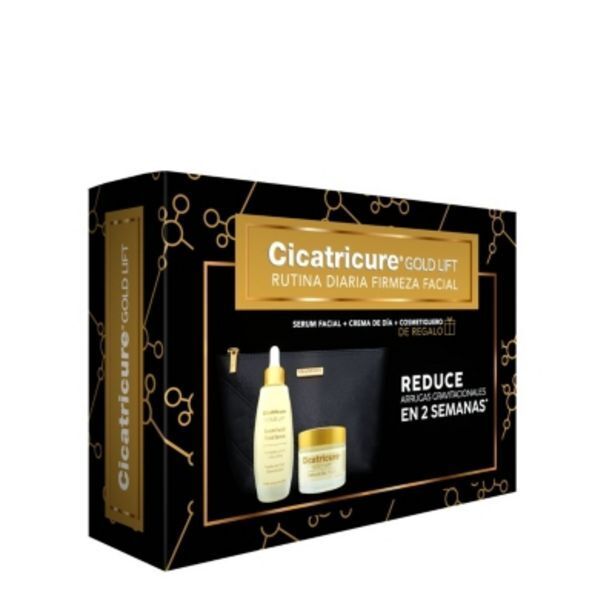 Falabella Pack serum facial cicatricure gold lift +crema día +cosmetiq oferta
