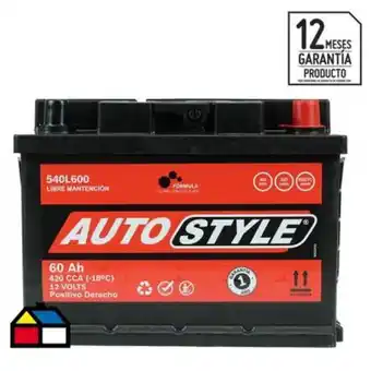 Falabella Batería para auto 60 a positivo derecho 420 cca oferta