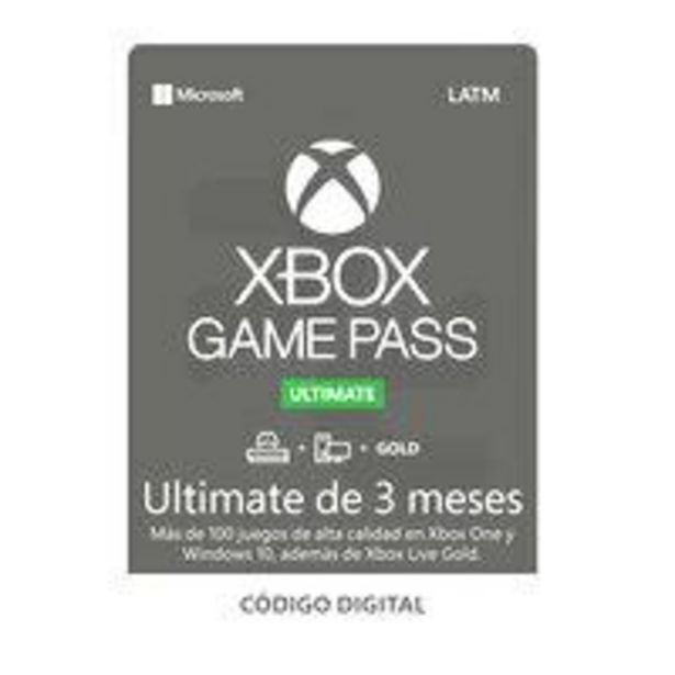 PC Factory Código digital suscripción xbox game pass ultimate  3 meses oferta
