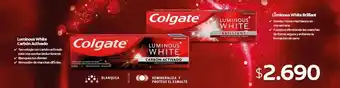 Cruz Verde Colgate Luminous White Carbón Activado / Luminous White Brilliant oferta