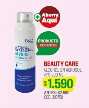 Cruz Verde BEAUTY CARE ALCOHOL EN AEROSOL 200 ML oferta