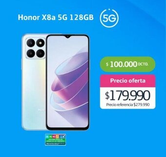Movistar Honor X8a 5G 128GB oferta