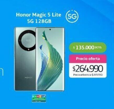 Movistar Honor Magic 5 Lite 5G 128GB oferta