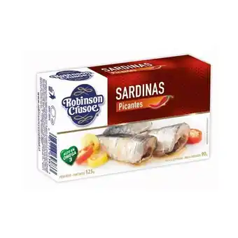 Sardinas robinson crusoe salsa picante 125 gr