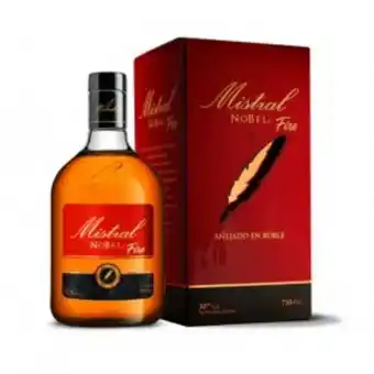 ¡oferta! pisco mistral nobel fire 30º 750cc