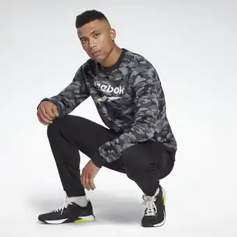 Reebok Polerón reebok identity camo big logo crew hombre oferta