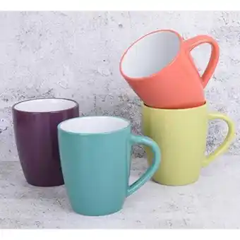 La Polar Set 4 mugs casanova cerámica multicolor oferta