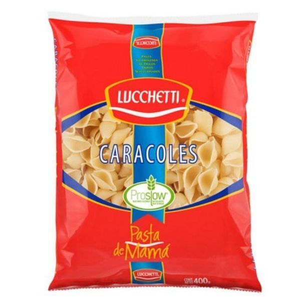 Supermercado El Trébol Lucchetti caracoles 400 grs. oferta