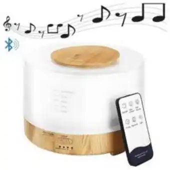 Linio Humidificador difusor parlante bluetooth y control remoto round oferta