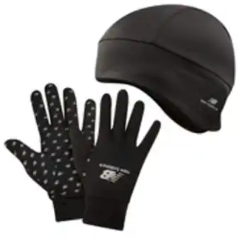 Set guantes y gorro unisex new balance negro
