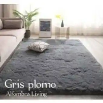 Linio Alfombras peluda tipo shaggy 200x240 cm gris oferta